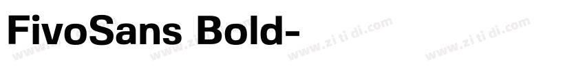 FivoSans Bold字体转换